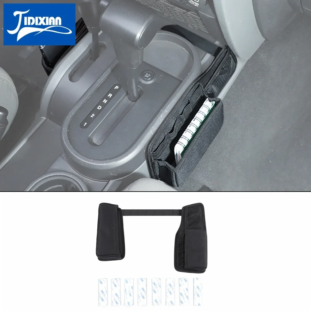 JIDIXIAN Stowing Tidying Car Gear Shift Storage Bag for Jeep Wrangler JK 2007 - £28.24 GBP