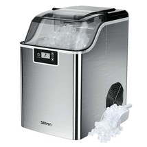 Compact Nugget Ice Maker,44Lbs/Day Pellet Ice Maker Machine With Timer & Self-Cl - £287.76 GBP