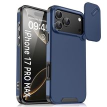 Generic Case for iPhone 17 Air (Color: Blue) Plain Hard Back Hard Silico... - $855.65 MXN