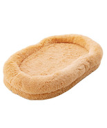 Washable Fluffy Human Dog Bed with Soft Blanket and Plump Pillow-Brown -... - $258.48 CAD