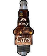 Rusty Cars Novelty Metal Spark Plug Sign J-062 - $37.96 CAD