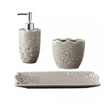 Decor Studio Hannah 3pc Bath Accessory Set T4103609 - £25.25 GBP