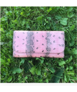 Light Pink Color Snakeskin Wallet - £91.81 GBP