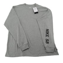 Nike SB Skate Long Sleeve Shirt Mens Size Medium Grey Heather NEW DM2257-063 - £23.66 GBP