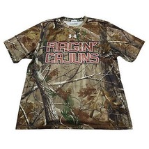 Ragin Cajun Shirt Mens M Real Tree Camo Under Armour Loose Fit Catalyst ... - £10.45 GBP