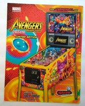 Avengers Infinity Quest Limited Edition Pinball FLYER Marvel Comic Superhero Art - £18.98 GBP