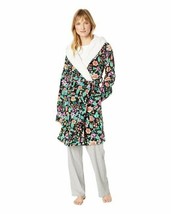Vera Bradley Hooded Fleece Robe Vines Floral Warm Soft Cuddley Cozy Size 2X - £29.17 GBP