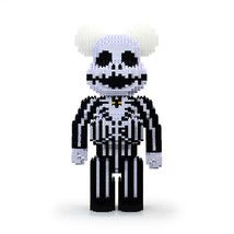 Jack Skellington Bearbrick Brick Sculpture (JEKCA Lego Brick) DIY Kit - £84.16 GBP