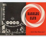 Harold&#39;s Club Casino Gaming Guide Reno Nevada 1965 More Fun Than Ever - $21.00