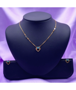 22K / 22ct Yellow Gold Babies / Children Necklace and Earrings Set 12.5&#39;... - $631.22