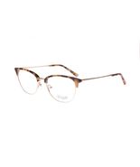 Thin &amp; Light QUILL Havana &amp; Gold GOLDFINCH Eyeglasses 52/18/140 - $24.70