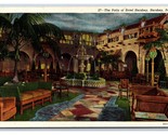 Patio of Hershey Hotel Hershey Pennsylvania PA UNP Linen Postcard W20 - $1.93