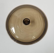 Brown Glass Lid Corning Visions Amber Glass Pyrex 624C 17 Replacement Lid - $9.00