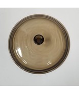 Brown Glass Lid Corning Visions Amber Glass Pyrex 624C 17 Replacement Lid - £7.13 GBP