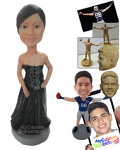 Personalized Bobblehead Bridesmaid Wearing A Sexy Strapless Gown - Wedding &amp; Cou - £72.96 GBP