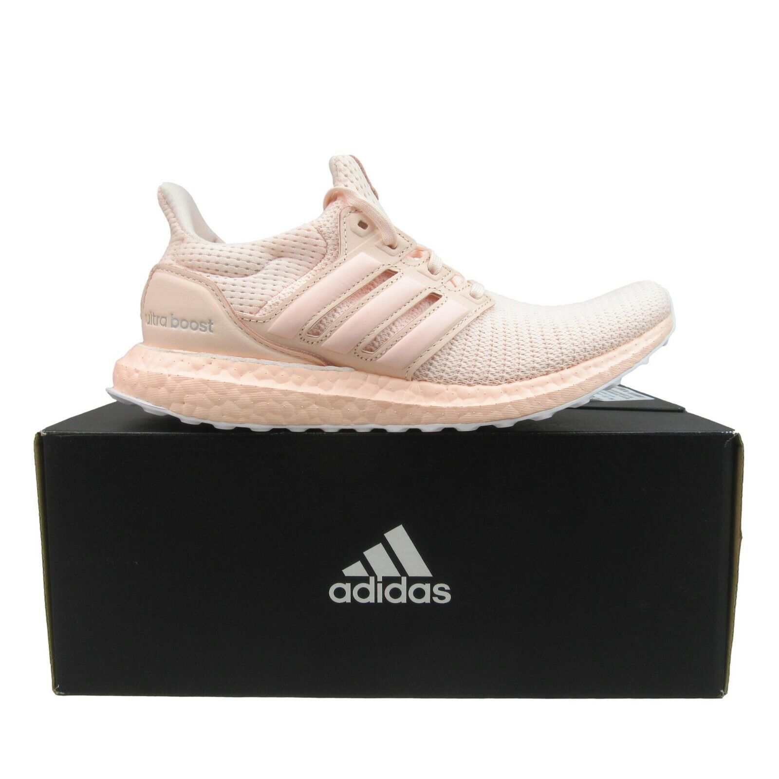 Primary image for Adidas Ultraboost Gym Running Shoes Womens Size 7.5 Pink Tint White NEW FY6828
