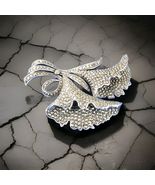 ORIGINAL Vintage Deco STERLING SILVER 925 Diamond Cut Marcasite Large Pi... - $375.25