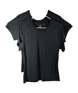 Womens Plain Short Sleeve Shirts Black Medium Blank Lightweight Tops (2) - $31.71