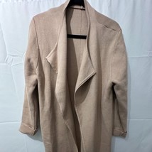 Chicwish Taupe Beige Open Front Waterfall Coat Size M - $35.00