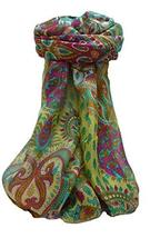 Mulberry Silk Traditional Long Scarf Dasari Chestnut by Pashmina &amp; Silk - £18.85 GBP