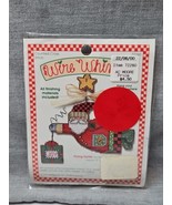 Wire Whimsy Vintage Cross Stitch Kit Flying Santa 72260 New Christmas - £18.66 GBP