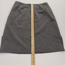 Cato RN#37080 Women's Gray Side Slits Rear Zipper Pencil Skirt Size 12 image 7