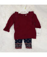 CARTER&#39;S BABY 2pc Long Sleeve Top &amp; Pants Set, &quot;BABY GIRL&quot; (Size 3M) ~ N... - €10,60 EUR