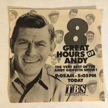 Andy Griffith Show Tv Series Print Ad Vintage TBS TPA2 - £4.69 GBP