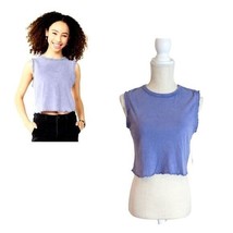 SO Womens Purple Cropped Baby Tee Pullover Top - £10.17 GBP