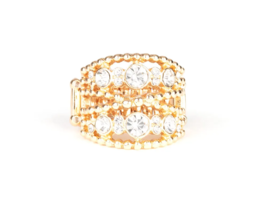 Paparazzi Prismatic Powerhouse Gold Ring - New - £3.50 GBP