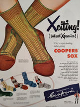1951 Esquire Original Art Ads Xciting Coopers Sox Dewar&#39;s White Label Scotch - £8.76 GBP