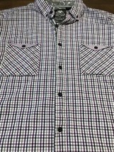 English Laundry Blaque Label By Wicks Long Sleeve Plaid Men&#39;s Shirt XL - £14.23 GBP