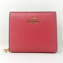 Coach Snap Wallet in Watermelon Leather C2862 New With Tags - $176.22