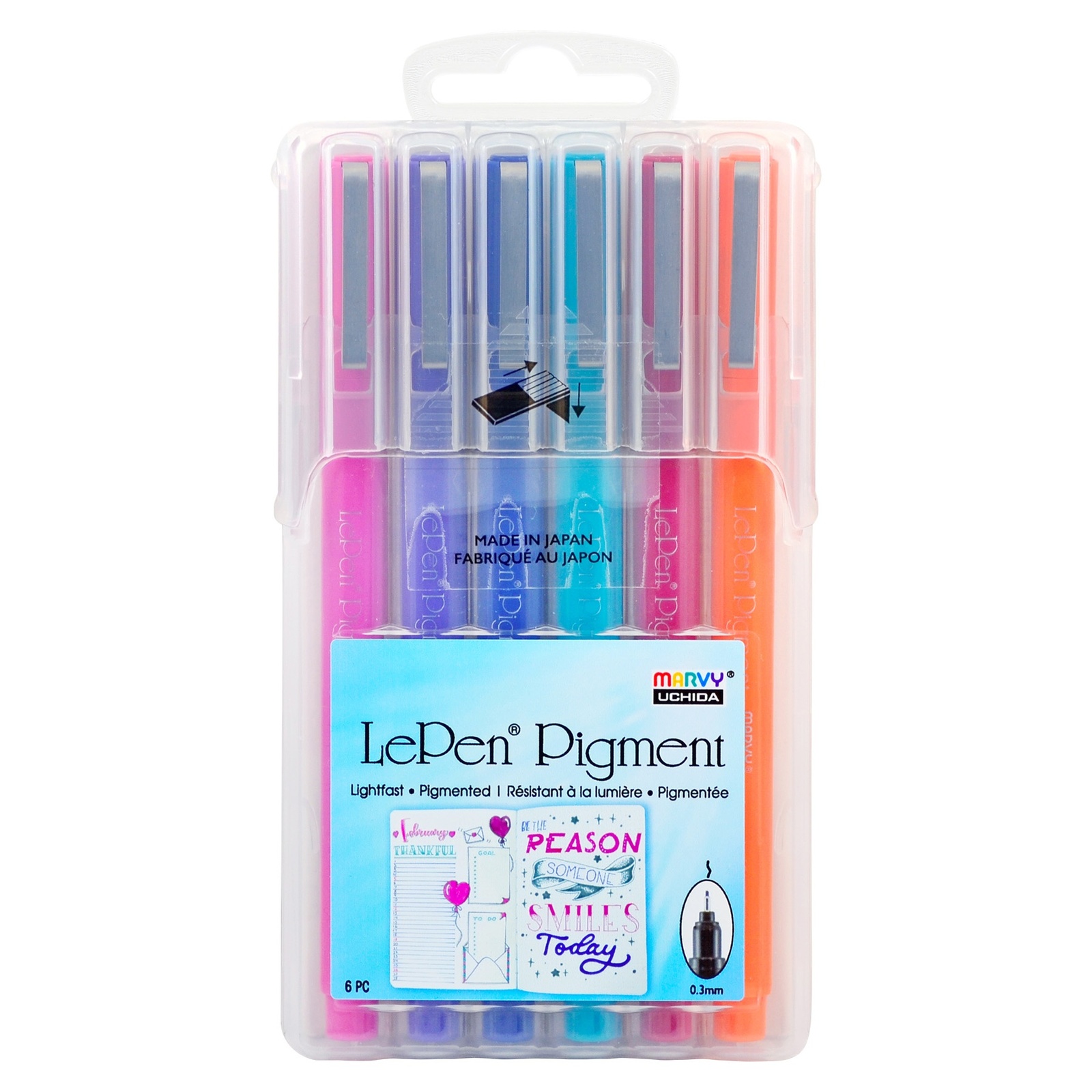 Le Pen Pigmented Set 6/Pkg-Jewel - $18.74