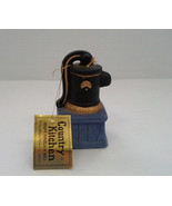 Vintage collectible country kitchen bisque pocelain bell hand well pump ... - €16,88 EUR