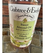 Crabtree &amp; Evelyn Sweet Almond Oil Bath Shower Gel 16.9 oz Jumbo Size New - £13.46 GBP