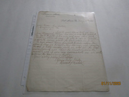 KREAMER &amp; MANN LOCK HAVEN PA SGN LETTER  MAY 22 1885 - £27.06 GBP