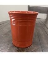 Homer Laughlin Paprika Red Fiesta Ware Utensil Holder Crock, Retired - $59.39