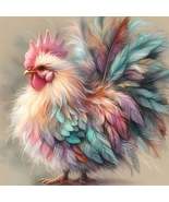 Diamond Painting - Pastel Chicken - 1 Full Coverage Round &amp; Square - £28.92 GBP+