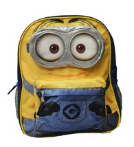 Despicable Me 2 Jerry Big Face 3D eye Minion 12&quot; inches backpack -  New Licensed - £19.97 GBP