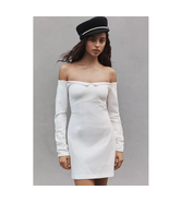 NWT Anthropologie BHLDN Gianna Off-The-Shoulder Twofer Dress $160 MEDIUM... - $135.40 CAD