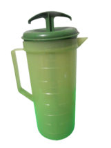 Vtg Federal Housewares Green Plastic Sweet Tea Lemonade Mixing Pitcher 2 Qt - $15.84
