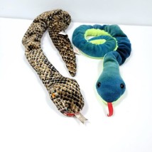 Ty Beanie Babies Zodiac Collection Snake 2000 &amp; Hissy Green 22&quot; L Plush ... - £15.47 GBP