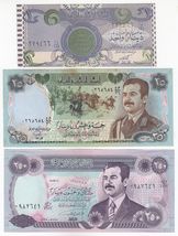 Iraq, (Set of 3) 1, 25, 250,  Dinars, Different Old Issues Banknotes,, X... - $12.20