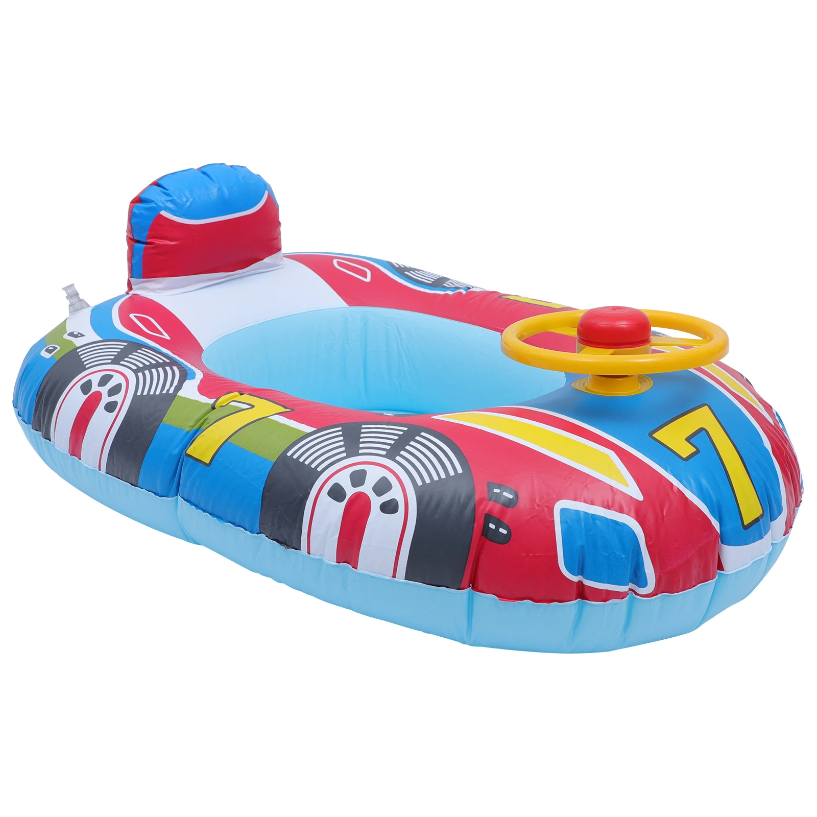 PVC Swim Ring Plane Toy Kids Swim Ring Toddler Steering Wheel Toy Inflatable - £10.90 GBP