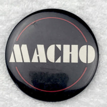 MACHO Vintage Pin Button Pinback - £10.32 GBP