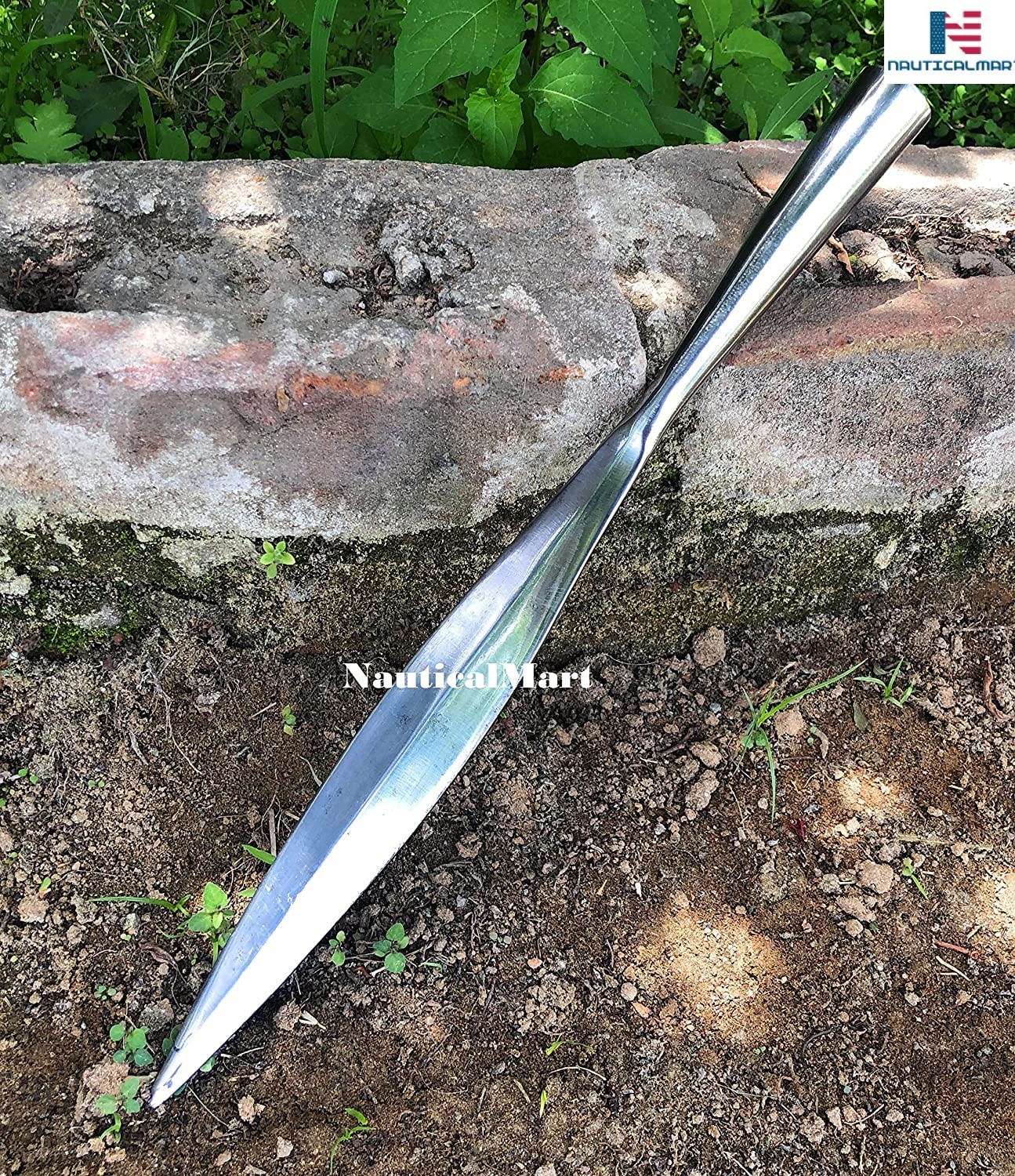 thumbnail image 2 of NauticalMart Medieval Celtic Iron Age Spearhead Lozenge Spear Point LARP Cosplay... 2 of 9