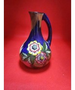 H &amp; K Tunstall England Small Pitcher Primula Signed 5&quot; - $33.85 CAD