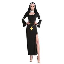 Nun Costume Fancy Sexy Black Church Sister - £30.83 GBP