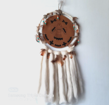 Vintage Native American Dream Catcher Indian Handmade Mandala Shield Good Luck - £79.73 GBP
